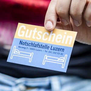 Gutschein Notschlafstelle